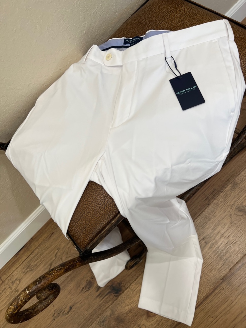 Brand New Peter Millar Classic Fit, 2 way Stretch, Comfort Waistband Gray Pants!